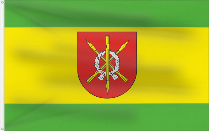 Flag, with two metal eyelets and reinforced hoist: POL gmina Moszczenica	Moszczenica Commune	Gminy Moszczenica
