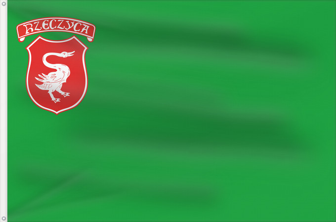Flag, with two metal eyelets and reinforced hoist: POL gmina Rzeczyca	Rzeczyca Commune	Gminy Rzeczyca