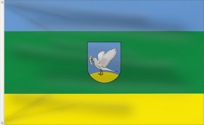 Flag, with two metal eyelets and reinforced hoist: POL Gniew