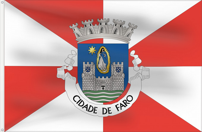 Flag, with two metal eyelets and reinforced hoist: Faro