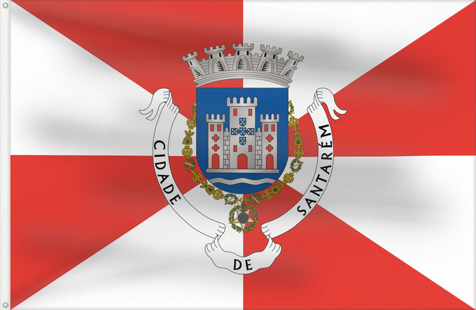 Flag, with two metal eyelets and reinforced hoist: Santarém
