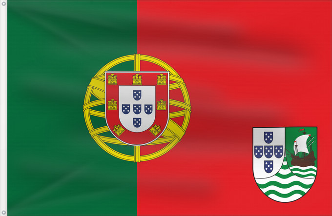 Flag, with two metal eyelets and reinforced hoist: Portuguese Cape Verde  proposal	Incorrect image of Proposed flag of Portuguese Cape Verde