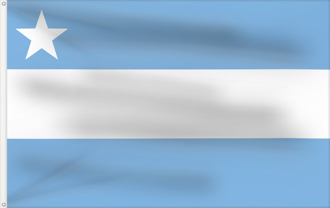 Flagge, mit zwei Metallösen und verstärktem Besatzband: Paraguay 1812 Paraguay (1812)