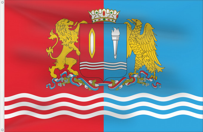 Drapeau, avec deux œillets métalliques et guindant renforcé : Ivanovo Oblast	Oblast d'Ivanovo	Óblast de Ivánovo	Oblast Iwanowo