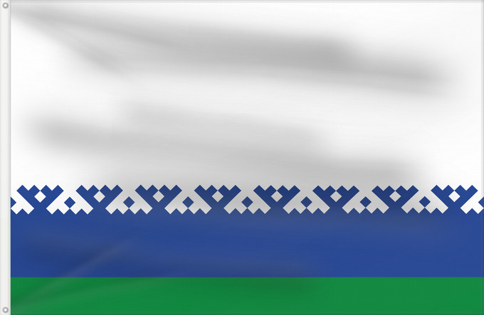 Drapeau, avec deux œillets métalliques et guindant renforcé : Nenets Autonomous District	Nenets Autonomous District, Russia	Nénétsie ou district autonome de Nénétsie	distrito autónomo de Nenetsia	Autonome Kreis der Jamal-Nenzen 	Флаг Ненецкого автономного округа