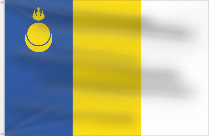 Drapeau, avec deux œillets métalliques et guindant renforcé : Agin-Buryatia	Agin-Bouriatie	Agin-Buriatia	Agin-Buryatien	Флаг Агинского Бурятского автономного округа