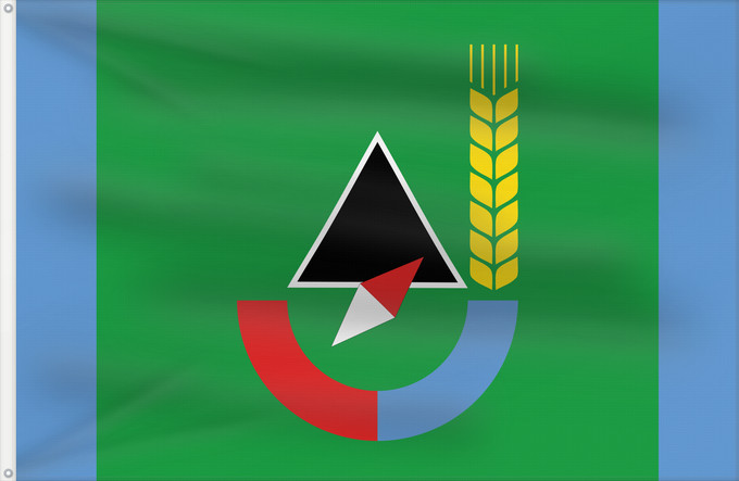 Drapeau, avec deux œillets métalliques et guindant renforcé : Gubkin  Belgorod oblast	Gubkin (Belgorod Oblast)	Gubkin (Oblast de Belgorod)	Gubkin (Óblast de Belgorod)	Gubkin (Oblast Belgorod)	Gubkin (Oblast' di Belgorod)	Флаг Губкинского городского округа Белгородской области России