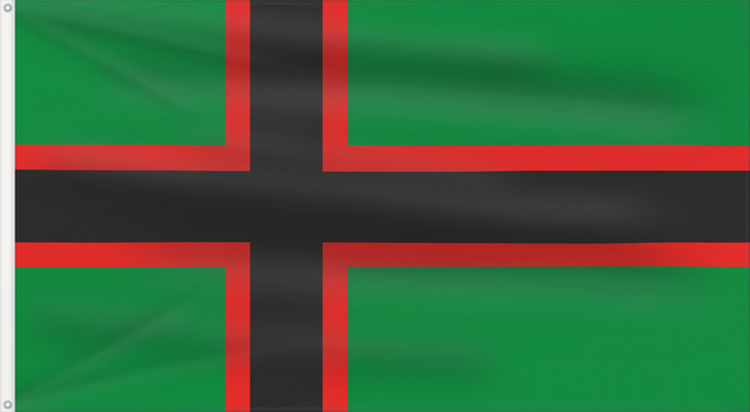 Drapeau, avec deux œillets métalliques et guindant renforcé : Itäkarjalaisten	East Karelians	Флаг Восточной Карелии
