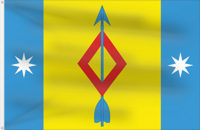 Drapeau, avec deux œillets métalliques et guindant renforcé : Mamontovskoe  Moscow oblast	Mamontovskoe, Moscow oblast, Russia	Mamontovskoe (Oblast de Moscou)	Mamontovskoe (Óblast de Moscú)	Mamontovskoe (Moskauer Oblast)	Mamontovskoe (Oblast' di Mosca)	Флаг Мамонтовского сельского поселения