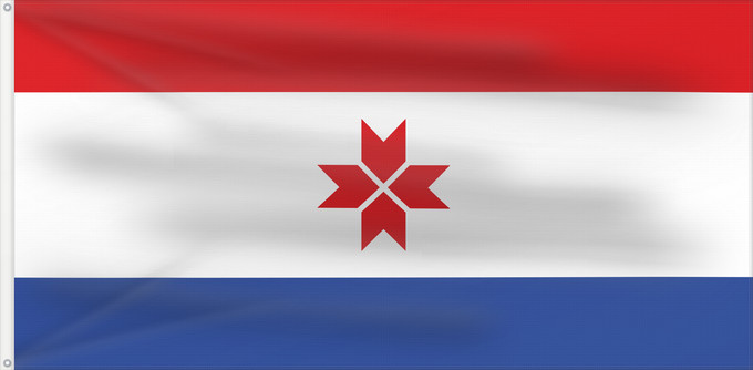 Drapeau, avec deux œillets métalliques et guindant renforcé : Mordovia  1995-2008	Mordovia (1995-2008)	Mordovie (1995-2008)	Mordwinien (1995-2008)