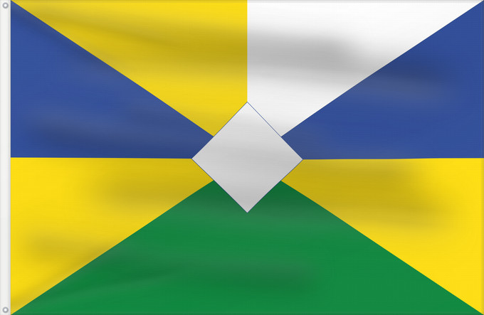Drapeau, avec deux œillets métalliques et guindant renforcé : Novotamanskoe  Krasnodar krai	Novotamanskoe	Флаг Новотамановского сельского поселения