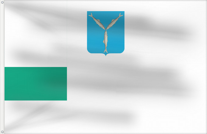 Drapeau, avec deux œillets métalliques et guindant renforcé : Saratov  Saratov oblast   1997-05	Saratov, Saratov oblast, Russia	Saratov (Oblast de Saratov) (1997-05)	Saratov (Óblast de Sarátov) (1997-05)	Saratow (Oblast Saratow) (1997-05)	Saratov (Oblast' di Saratov) (1997-05)	Флаг города Саратов