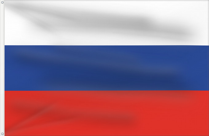 Flagge, mit zwei Metallösen und verstärktem Besatzband: Russia Russian Federation Russie Rusia Russische Föderation