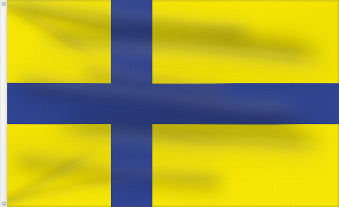 Drapeau, avec deux œillets métalliques et guindant renforcé : Ostergotland clear Ostergotland (unofficial variant) Östergötland (variante non officielle) Östergötland (variante no oficial) Östergötland (inoffizielle Variante) Östergötland (variante non ufficiale) A variant of Image Flag of Ostergotland