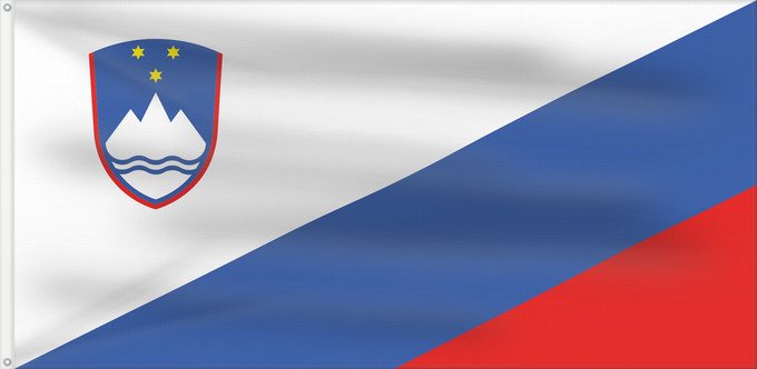 Flag, with two metal eyelets and reinforced hoist: Slovenia Flag proposal Proposed national flag of Slovenia 2003