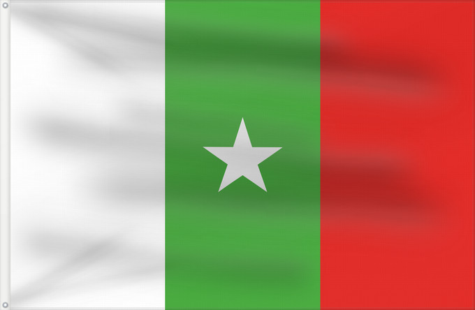 Flag, with two metal eyelets and reinforced hoist: Casamance	Casamance (MFDC)	Separatist movement MFDC in Casamance, Senegal