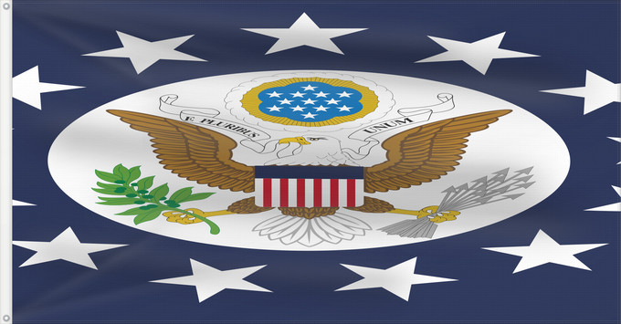 Bandera, con dos ojales metálicos y lado del asta reforzado: United States ambassador US Ambassador to an accredited sovereign foreign government Ambassadors of the United States Ambasciatori degli Stati Uniti