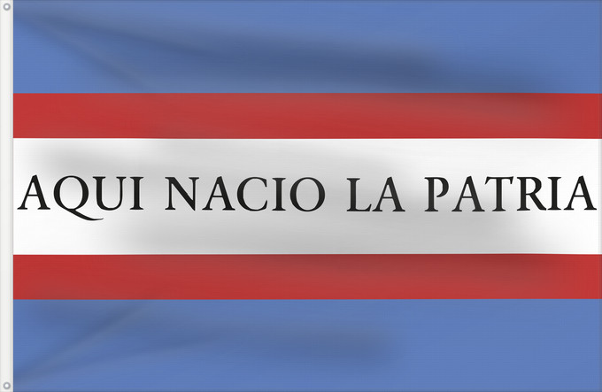 Drapeau, avec deux œillets métalliques et guindant renforcé : Soriano Department Soriano département de Soriano