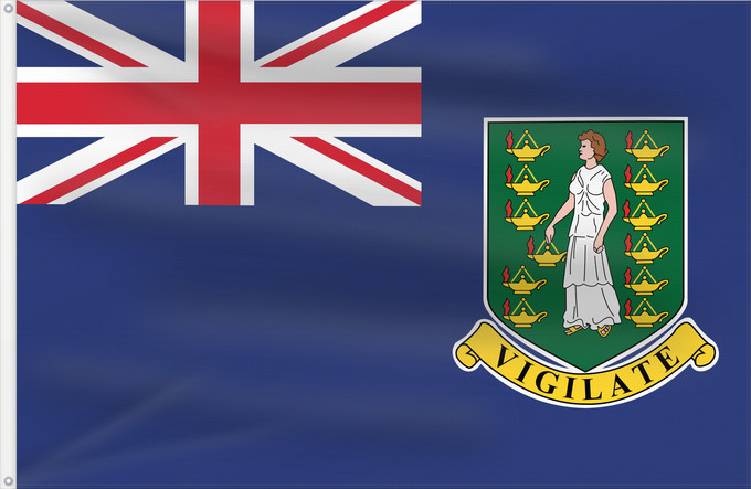 Flag, with two metal eyelets and reinforced hoist: British Virgin Islands	Virgin Islands, British	Vierges britanniques !Îles Vierges britanniques	Islas Vírgenes Británicas	Britische Jungferninseln	Isole Vergini Britanniche