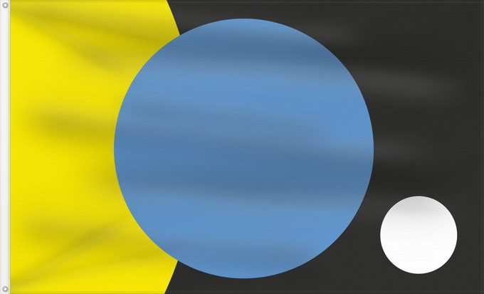 Bandiera, con due occhielli metallici e lato dell'asta rinforzato: Earth	Earth (James Cadle)	Terre (James Cadle)	Tierra (James Cadle)	Erde (James Cadle)	Terra (James Cadle)	James Cadle s Flag of Earth