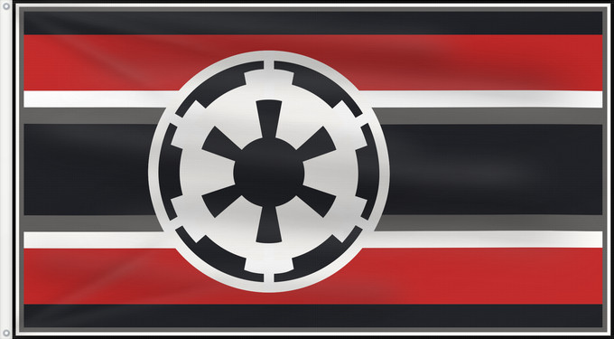Drapeau, avec deux œillets métalliques et guindant renforcé : first imperial navy