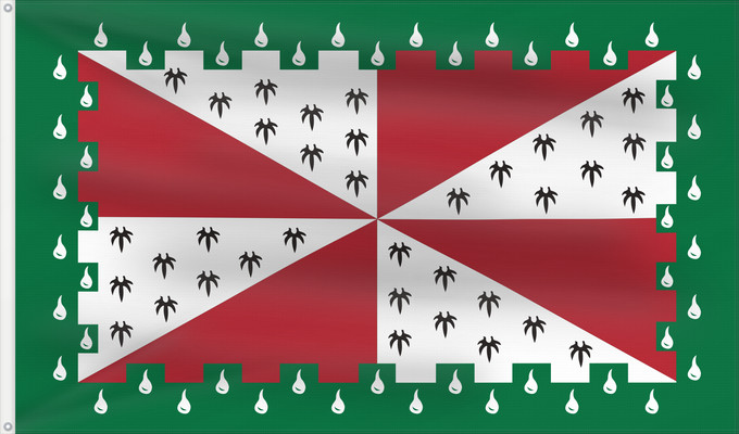 Bandera, con dos ojales metálicos y lado del asta reforzado: Loudoun County, Virginia	Comté de Loudoun, Virginie	Condado de Loudoun, Virginia	Contea di Loudoun, Virginia