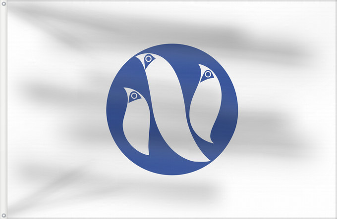 Drapeau, avec deux œillets métalliques et guindant renforcé : Ogasawara, Tokyo Ogasawara, Tokio 小笠原村旗