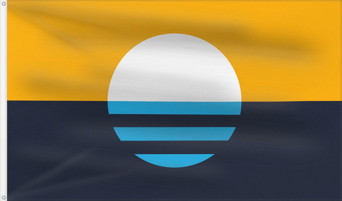 Drapeau, avec deux œillets métalliques et guindant renforcé : People s Flag of Milwaukee	Sunrise Over the Lake  by Robert Lenz
