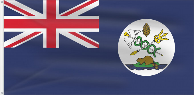 Flag, with two metal eyelets and reinforced hoist: Vancouver Island Île de Vancouver Isla de Vancouver Isola di Vancouver