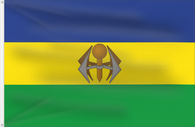 Flag, with two metal eyelets and reinforced hoist: KwaNdebele