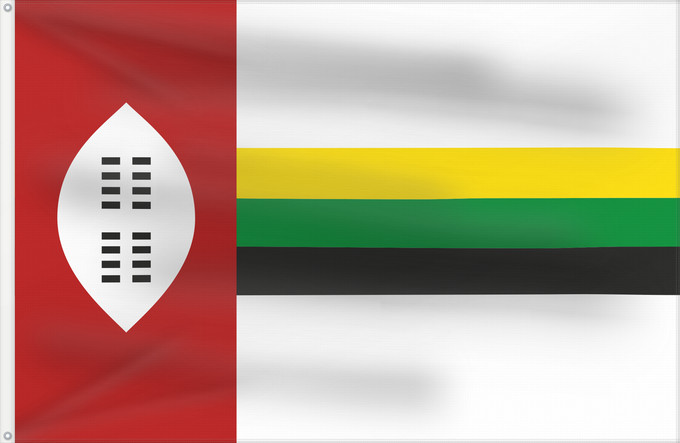 Flag, with two metal eyelets and reinforced hoist: KwaZulu flag 1977 KwaZulu homeland from 1977-1985 KwaZulu uit 1977-1985 IFulegi laseKwaZulu 1977-1985
