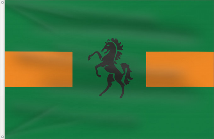 Flag, with two metal eyelets and reinforced hoist: QwaQwa Folaga ye QwaQwa