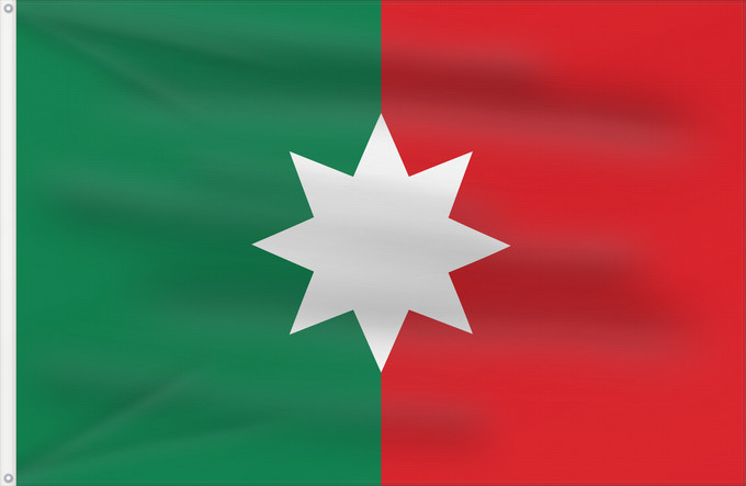 Bandera, con dos ojales metálicos y lado del asta reforzado: Stellaland 1883-5 Stellaland (1883-1885) Stellaland from late 1883 to its abolishment in 1885