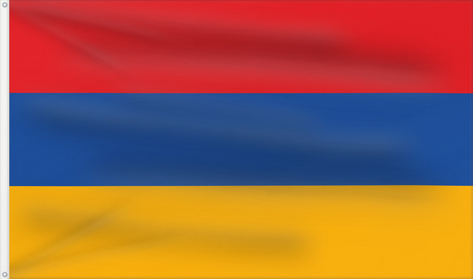 Flag, with two metal eyelets and reinforced hoist: Armenia L Arménie Armenien Dell Armenia Armenië Ерманҭәыла абыраҟ علم أرمينيا ܐܬܐ ܕܐܪܡܝܢܝܐ Ermənistan Әрмәнстан флагы Сцяг Арменіі Сьцяг Армэніі Ermenije Σημαία της Αρμενίας Armenio Armeenia lipp Armenian Örményország Հայաստանի դրոշը სომხეთის დროშა Әрменс