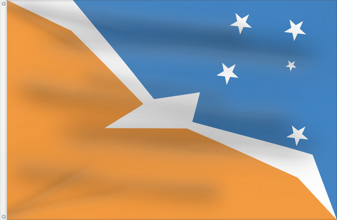 Drapeau, avec deux œillets métalliques et guindant renforcé : Provincia de Tierra del Fuego	Tierra del Fuego Province, Argentina	Province de Tierra del Fuego	provincia de Tierra del Fuego	Tierra del Fuego (Provinz)	Provincia di Terra del Fuoco