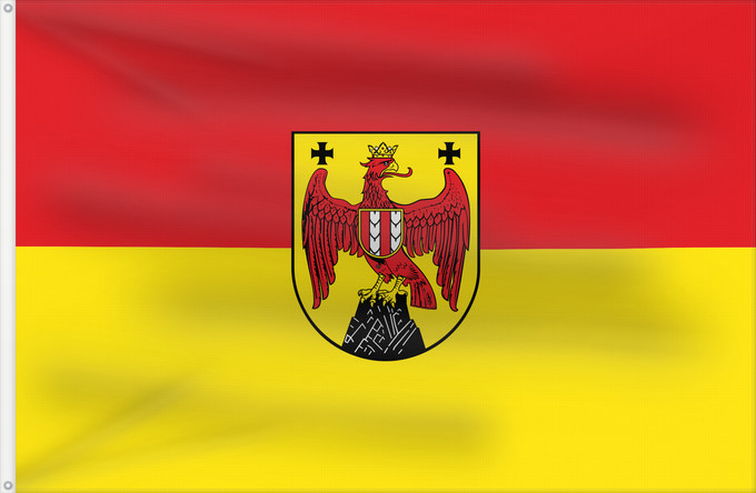 Drapeau, avec deux œillets métalliques et guindant renforcé : Burgenland