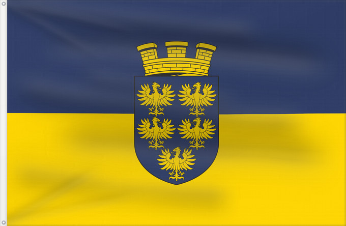 Flag, with two metal eyelets and reinforced hoist: Lower Austria	Blue-Yellow. Flag of Lower Austria &amp; Ukraine	Basse-Autriche	Baja Austria	Blau-Gelb	Bassa Austria
