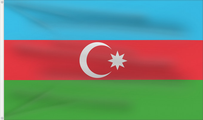 Drapeau, avec deux œillets métalliques et guindant renforcé : Azerbaijan L Azerbaïdjan Azerbaiyán Aserbaidschan Dell Azerbaigian Azerbeidzjan Azerbejdżanu Азербаиџьан абыраҟ علم أذربيجان Azərbaycan Сцяг Азербайджана Сьцяг Азэрбайджану Azerbajĝano Aserbaidžaani lipp Azerbaidžanin Azerbajdzsán Ադրբեջանի դրոշը აზერბაიჯ