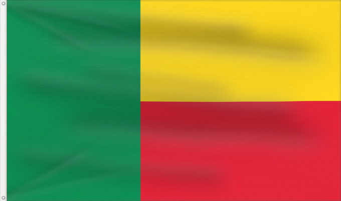 Drapeau, avec deux œillets métalliques et guindant renforcé : Benin	Bénin	Benín	Benins	علم بنين	Banniel Benin	Σημαία του Μπενίν	Benino	Beningo bandera	پرچم بنین	Beninin	Fon Benɛɛtò sín asya	Okoloto ndi Benin	Benina	Raaya bu Bene	Àsìá ilẹ́ Bẹ̀nẹ̀