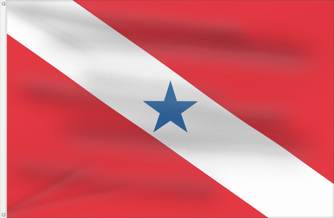 Drapeau, avec deux œillets métalliques et guindant renforcé : Pará