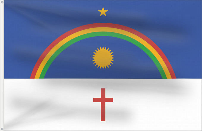 Flagge, mit zwei Metallösen und verstärktem Besatzband: Pernambuco State of Pernambuco, Brazil Pernambouc Pernambuco, Brasil