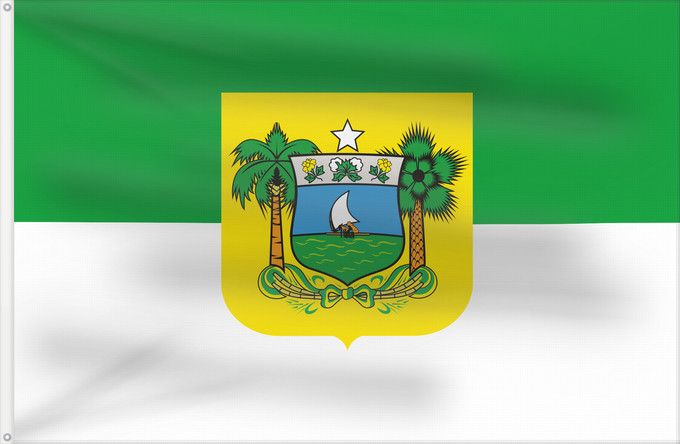 Flagge, mit zwei Metallösen und verstärktem Besatzband: Rio Grande do Norte State of Rio Grande do Norte, Brazil Rio Grande do Norte Estado do Rio Grande do Norte, Brasil