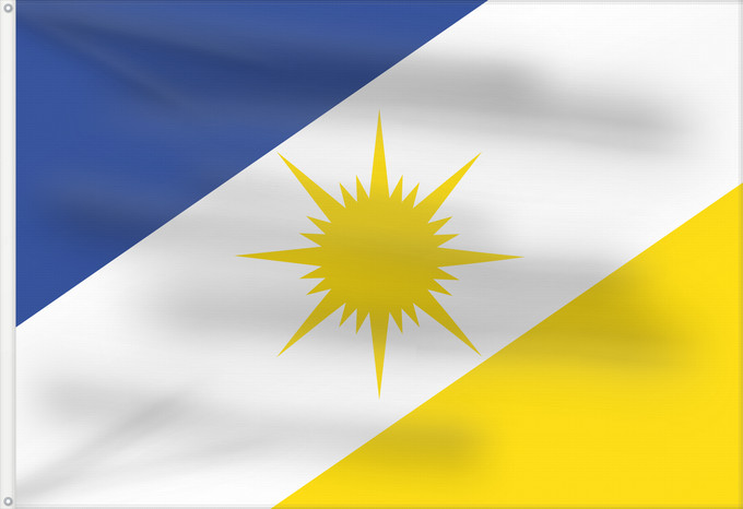 Flag, with two metal eyelets and reinforced hoist: Tocantins	State of Tocantins, Brazil	Estado do Tocantins, Brasil