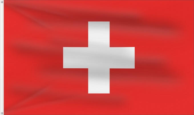 Flag, with two metal eyelets and reinforced hoist: Civil Ensign of Switzerland Switzerland at sea Pavillon naval de la Suisse Suiza (paisaje) Schweizer Flagge zur See Svizzera (paesaggio)