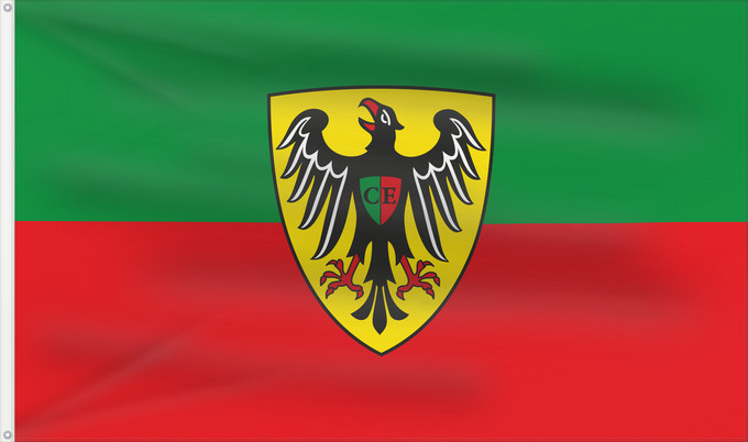 Drapeau, avec deux œillets métalliques et guindant renforcé : Esslingen am Neckar (Region Stuttgart)