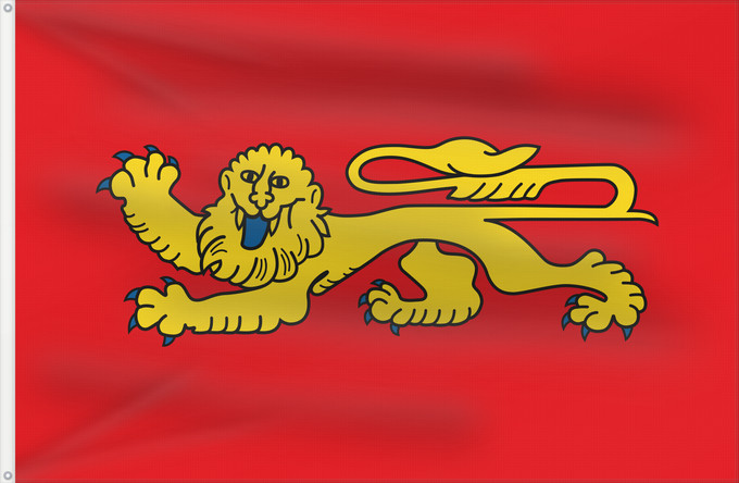 Drapeau, avec deux œillets métalliques et guindant renforcé : Aquitaine	Regional flag of the french province Aquitaine	Région Aquitaine en France	Aquitania  región francesa	Aquitanien	Aquitania