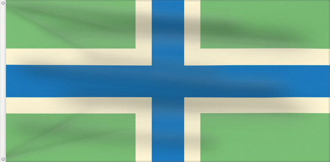 Flag, with two metal eyelets and reinforced hoist: Gloucestershire