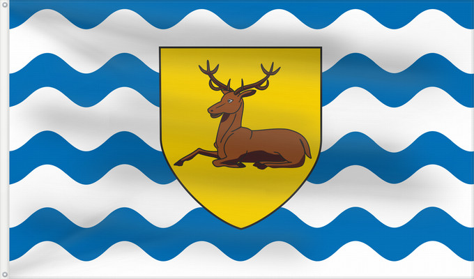 Bandera, con dos ojales metálicos y lado del asta reforzado: County Flag of Hertfordshire	Hertfordshire	Hertfordshire flag