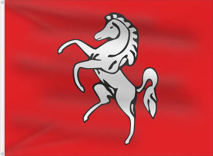 Flag, with two metal eyelets and reinforced hoist: Kent	County of Kent