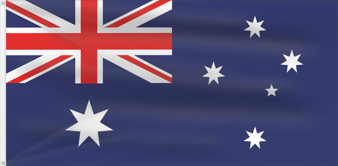 Drapeau, avec deux œillets métalliques et guindant renforcé : Heard Island and McDonald Islands
